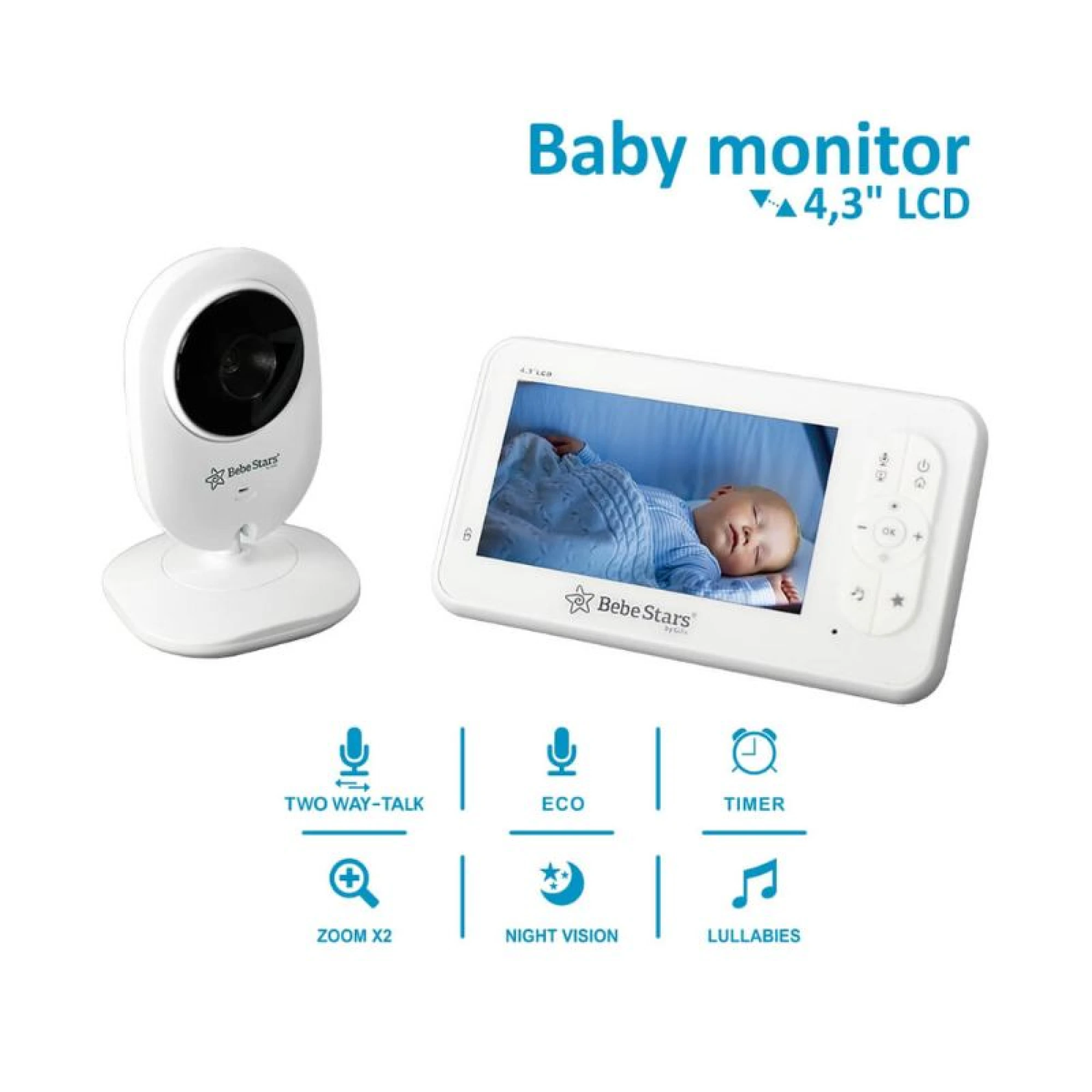 Bebe Stars Baby monitor  4,3″