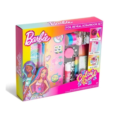 Barbie Colour Reveal Foil Reveal Scrapbook Set