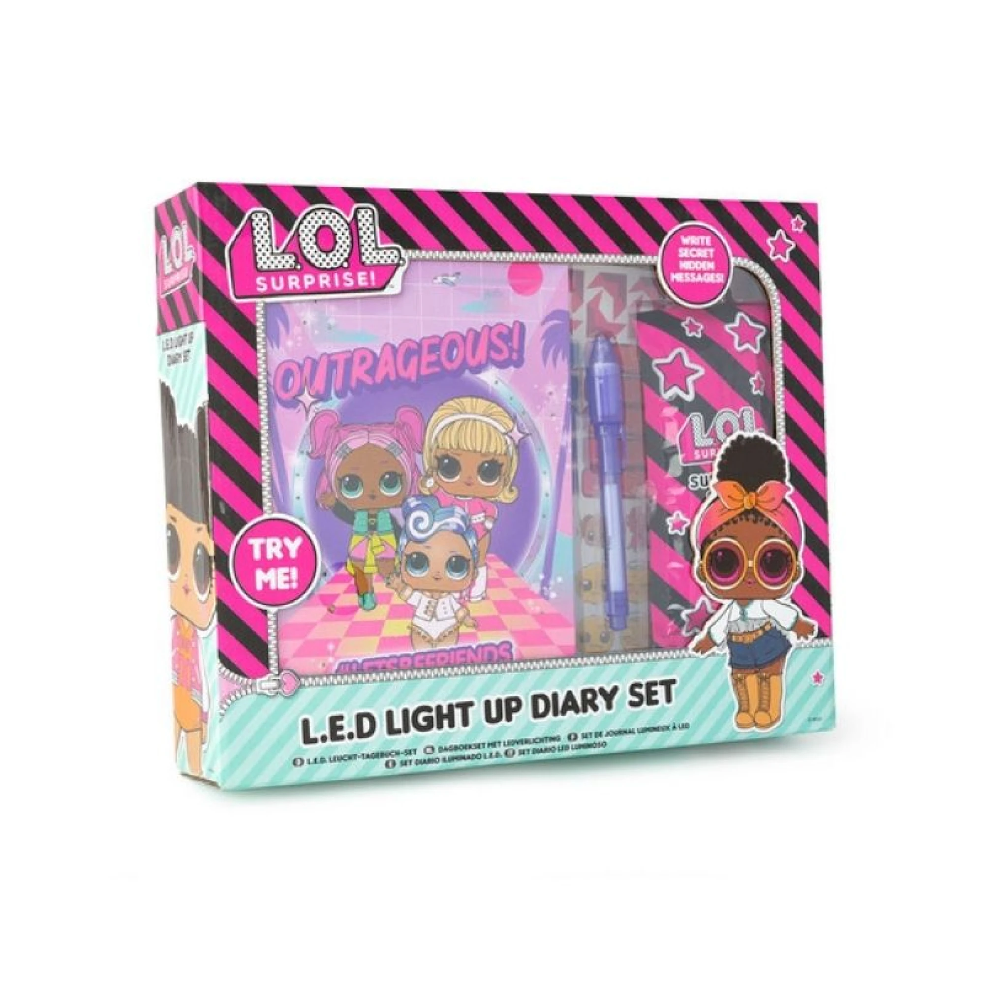L.O.L. Surprise! L.E.D Light Up Diary Set