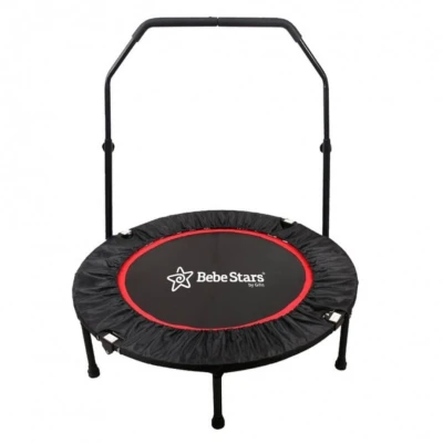 Trampoline with handlebar 102cm Red