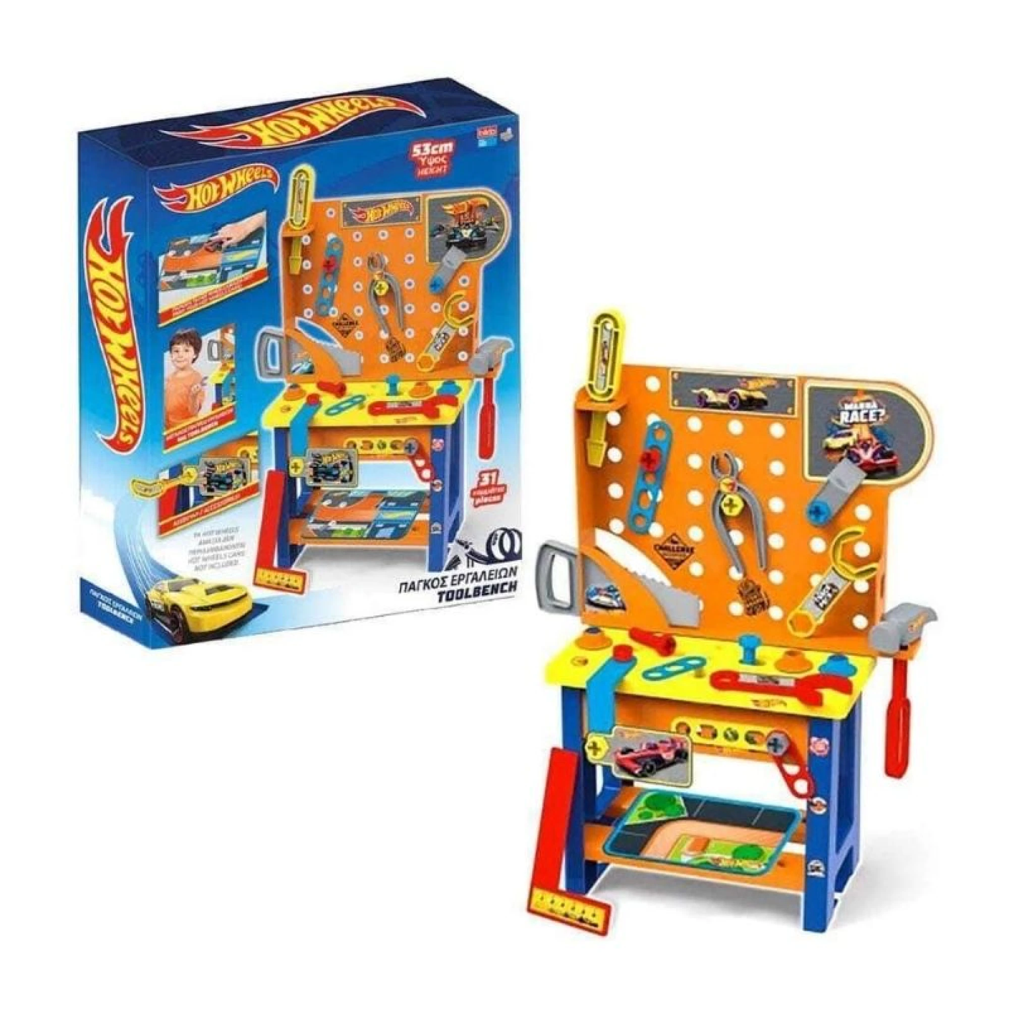 Hot Wheels Toolbench Playset with Tools and Accessories