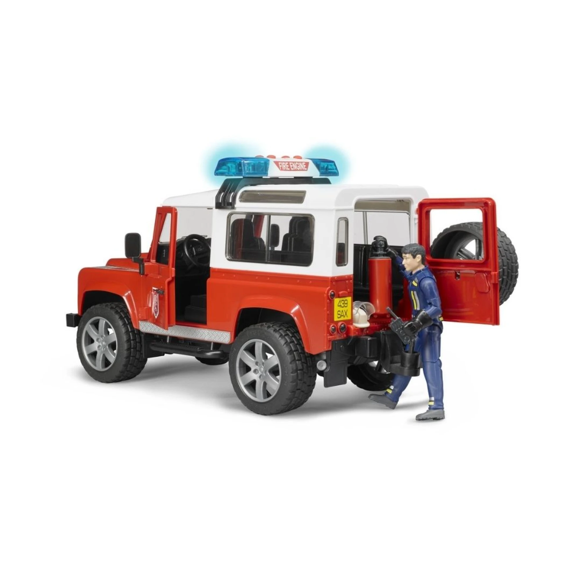 Bruder Land Rover Fire Department Vehicle w/ Fireman
