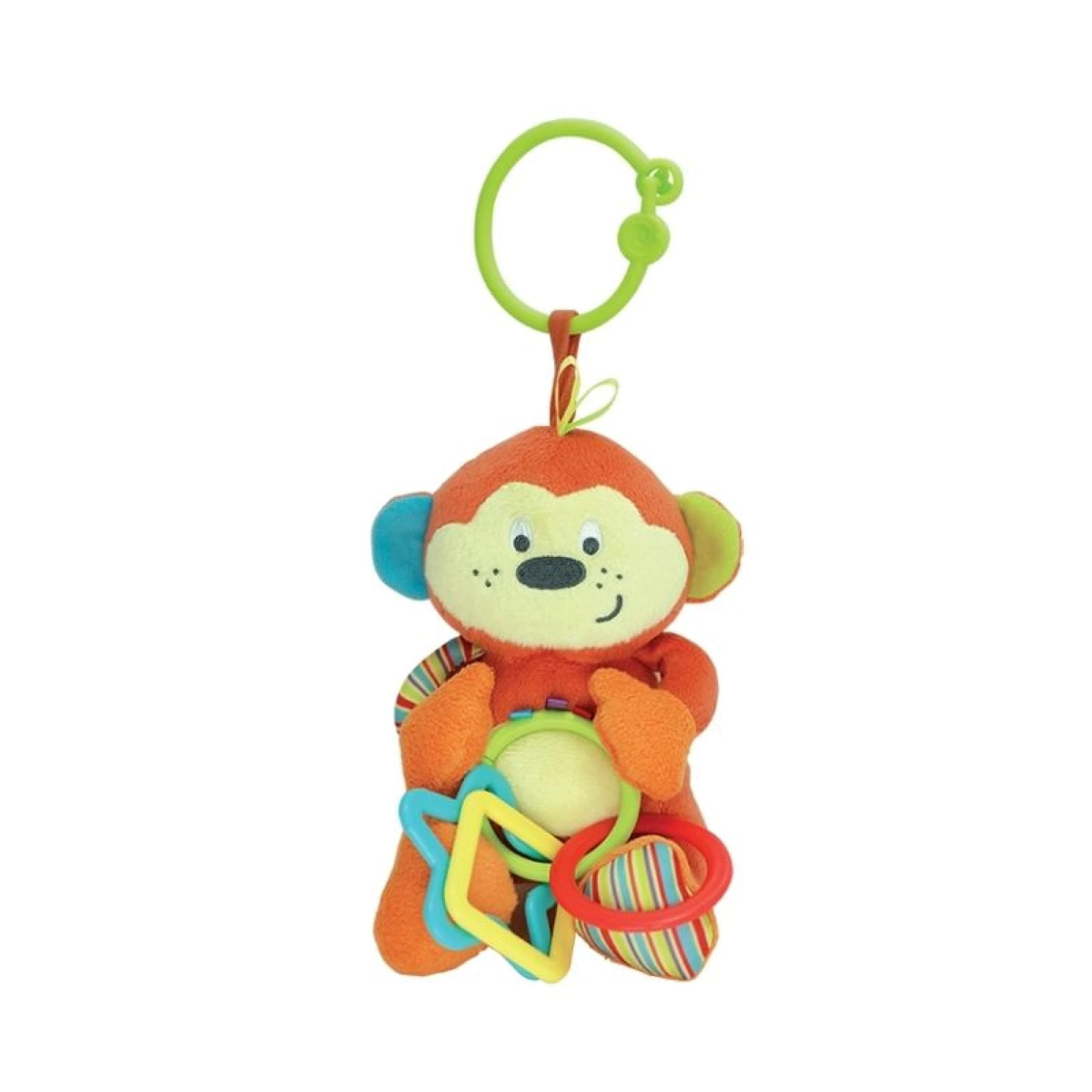 Cheeky Chimp Rattle with Rings