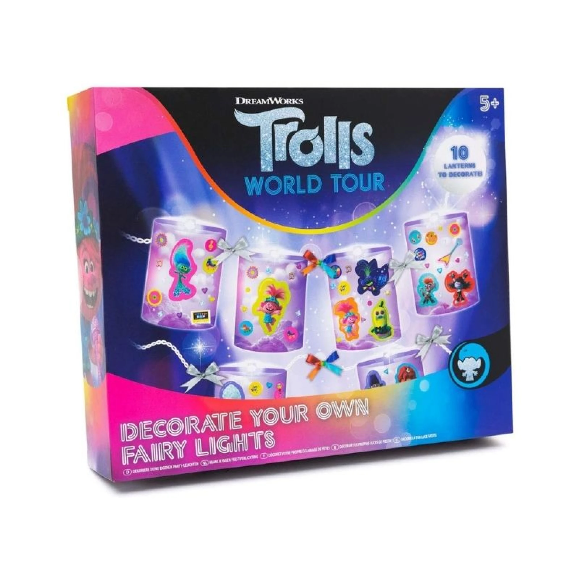 DreamWorks Trolls World Tour Decorate Your Own Fairy Lights