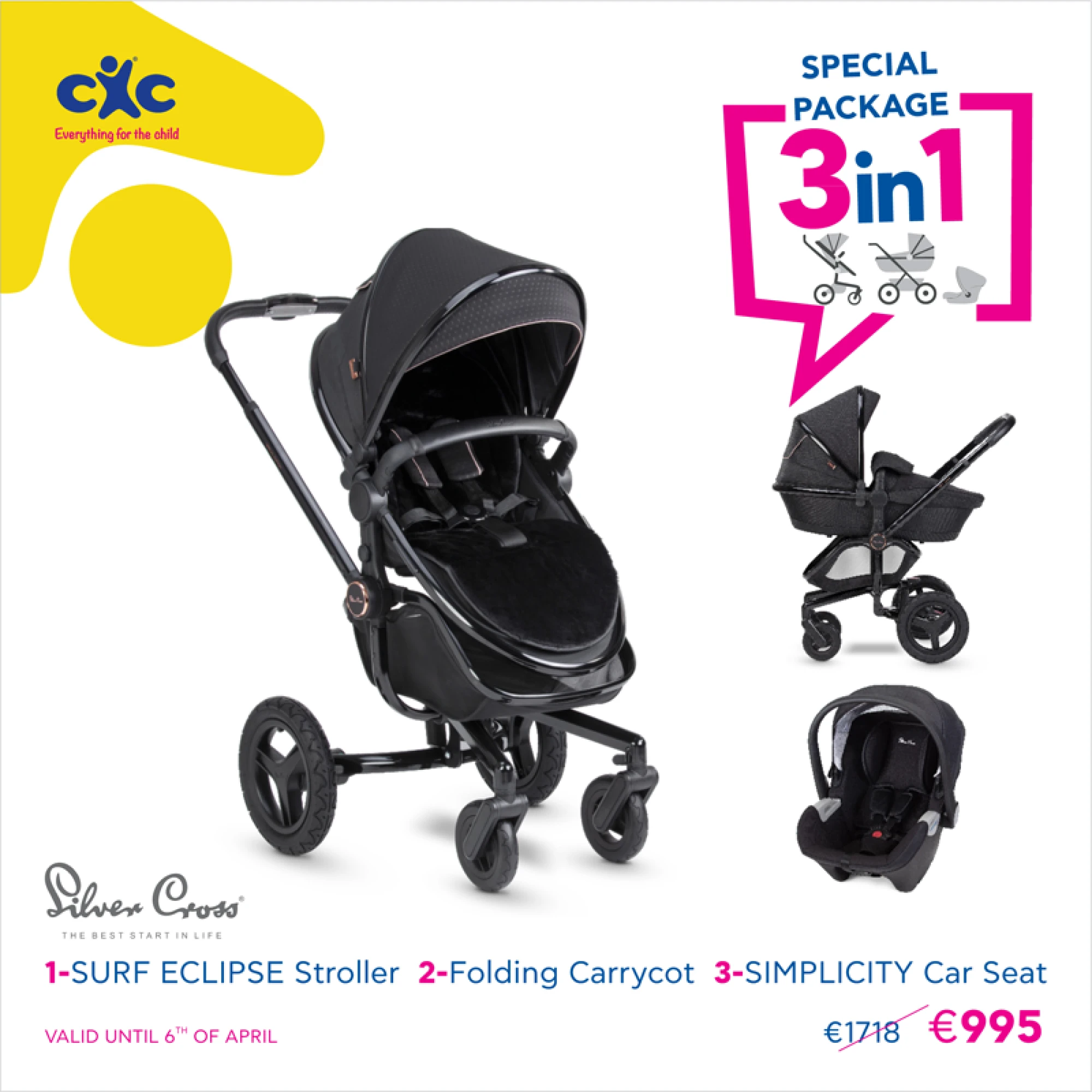 Silver Cross Special Package 3in1 Surf Eclipse