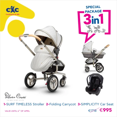 Silver Cross Special Package 3in1 Surf Timeless